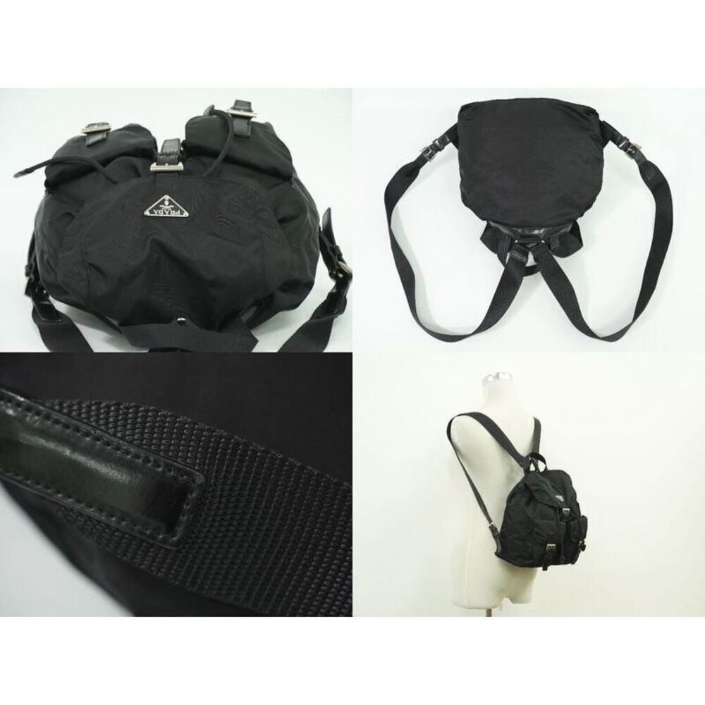 Authentic Prada Nylon Backpack Sac Backpack Black… - image 6